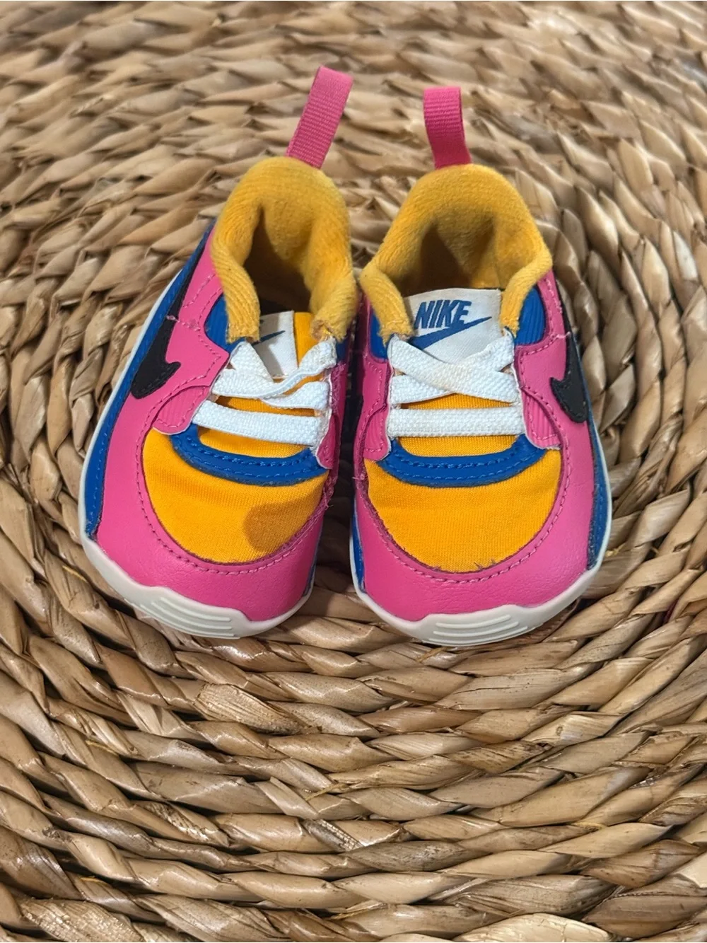 Nike Toddlers' Colorblock Sneakers in Pink, Yellow & Blue